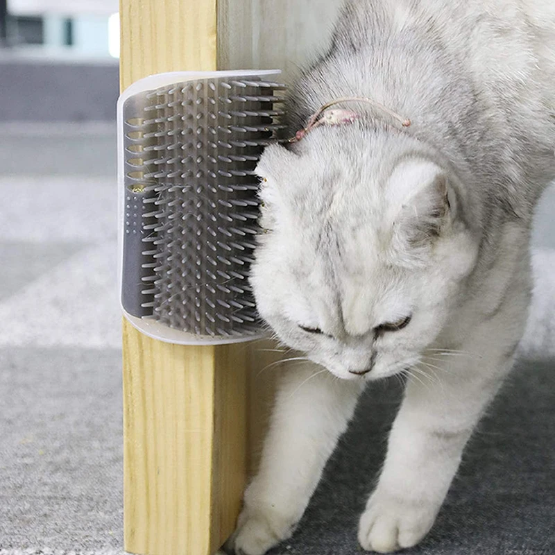 Massage Corner Cat Brush With Catnip Cat Wall Corner Brush With Catnip Support For Doors Table Walls Cat Massage