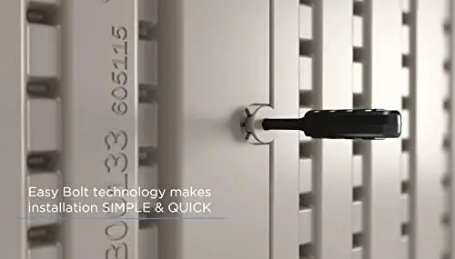 4' x 8' 강화 바닥이 있는 견고한 수지 Tremont 보관 창고, 자연광용 채광창, 잠글 수 있는 이중 도어