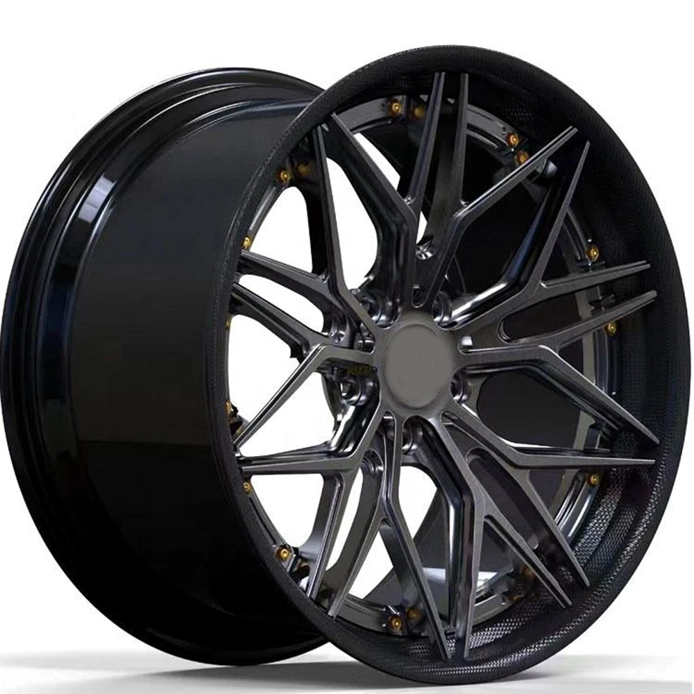 Carbon Fiber Barrel with Lip 20*10J 5x112 Car Forged Alloy Wheels