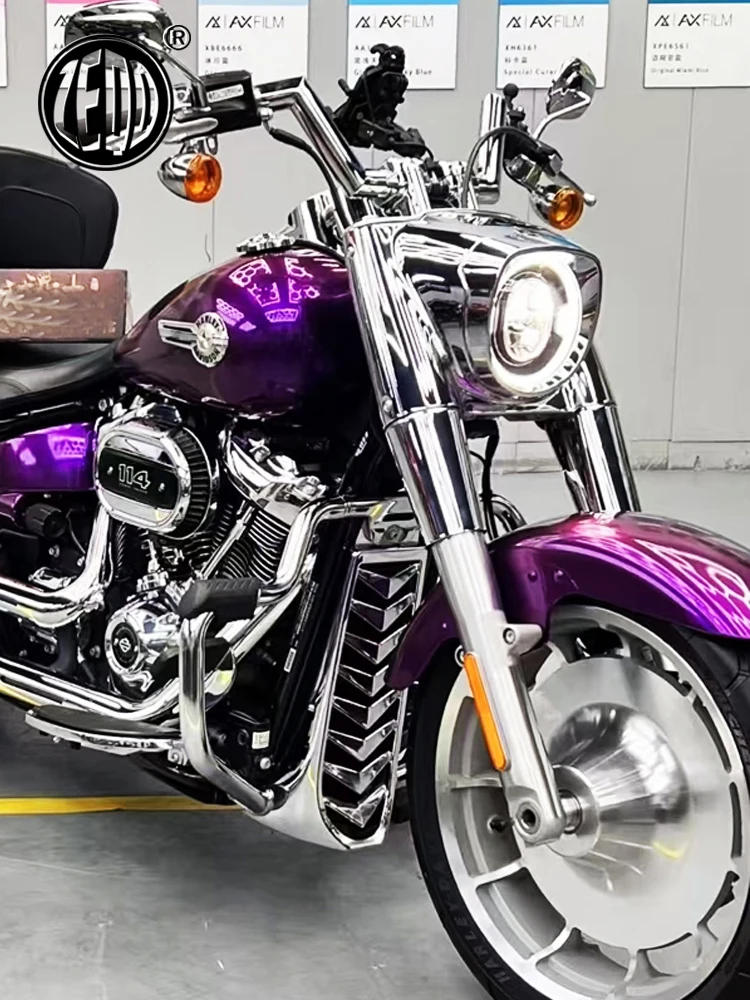 Parachoques Delantero Modificado para Motocicleta Harley 2018 Fat Boy Softail Breakout Low Rider Street Glide Street Bob Street Fighter