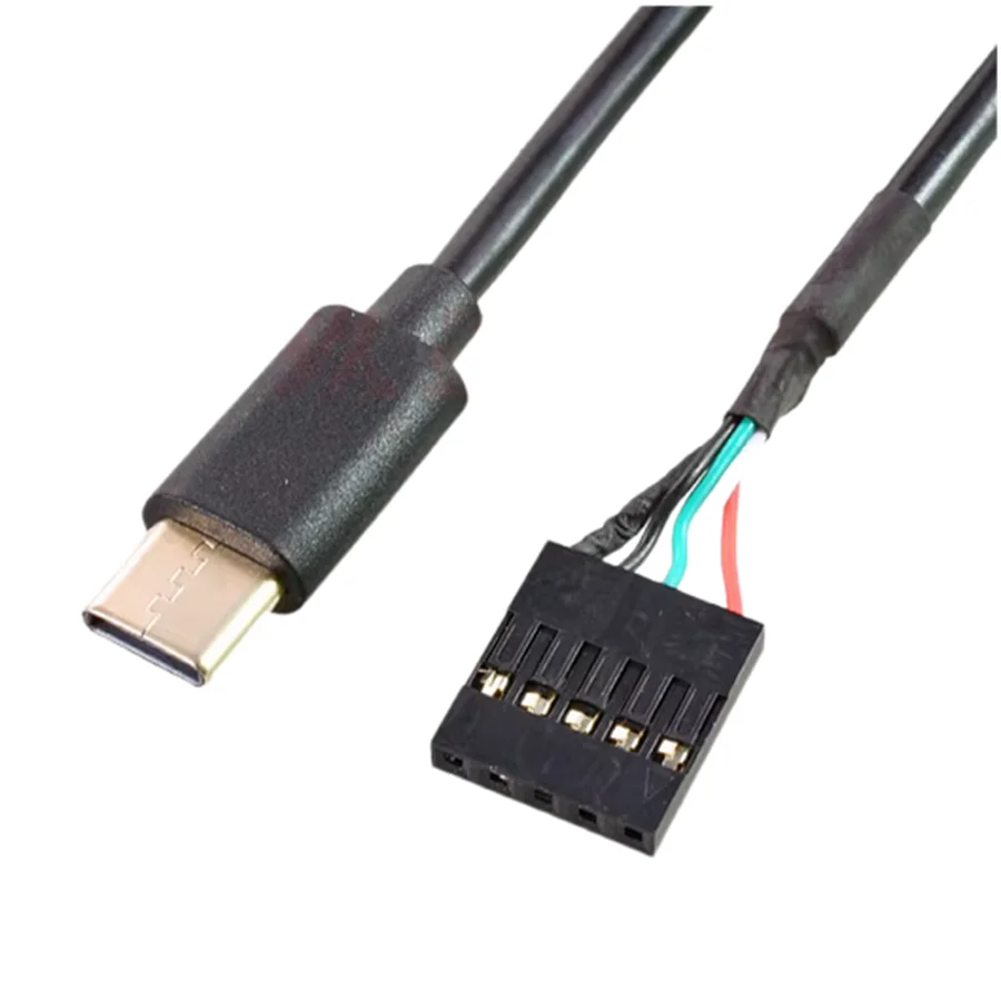 9Pin To Type C USB Cable Computer Motherboards Power 5pin Cable for Secondary Screen PC LCD Screen Fast Charging and Data Sync