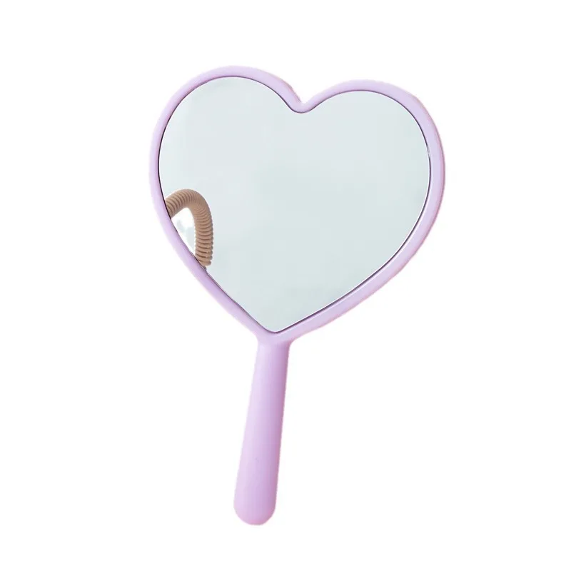 10 Pcs 미니 크기 여자 여자 하트 모양의 휴대용 작은 거울, 아름다움 선물 메이크업 거울, 가방에 휴대용