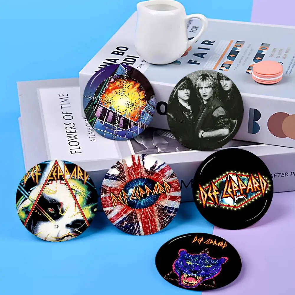 Classic Band D-def L-leppardS 58mm Anime Figure Icon Badge Handmade Tinplate Brooch For Backpack Clothes Chest Ornament Gifts