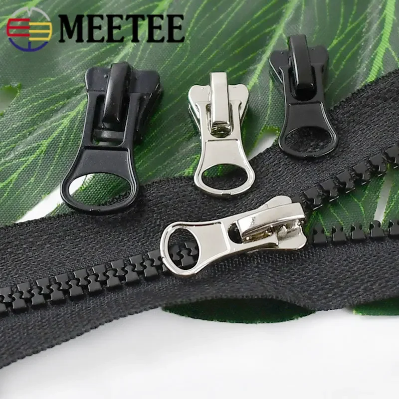 10Pcs 3 #5 #8 # 10# Zipper Sliders für Harz Reißverschlüsse Rucksack Tasche Zip Puller Kopf Zips reparatur Kit DIY Nähen Kleidung Zubehör