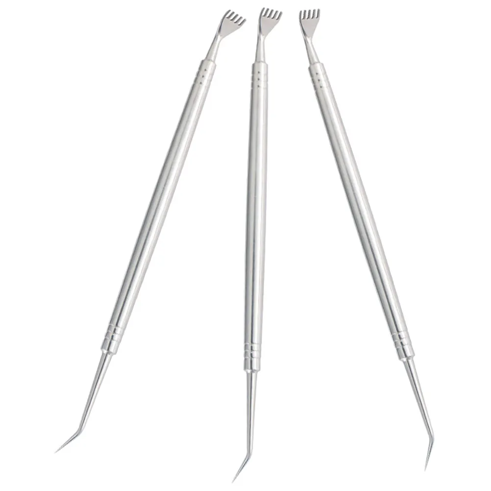 3Pcs Eyelash Perm Lifting Tool Stainless Steel Lash Separator Tool Lash Comb for Curl Lifted Eyelashes Natural Look