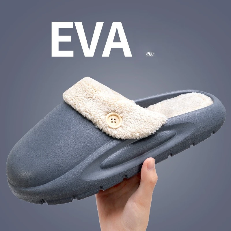 

Crestar Winter Warm Cotton Slippers For Women Indoor Soft Cozy Plush Lined House Slipper Outdoor Non-slip Waterproof Furry Slide