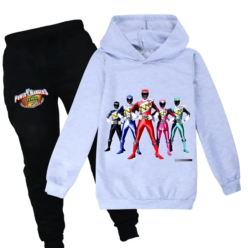 ★Bear's Home A Children Clothing Boys Powerful Ranger Tracksuits Kids Cartoon Print Sport Suits Girls Hoodies Long Sleev *RR*9X*