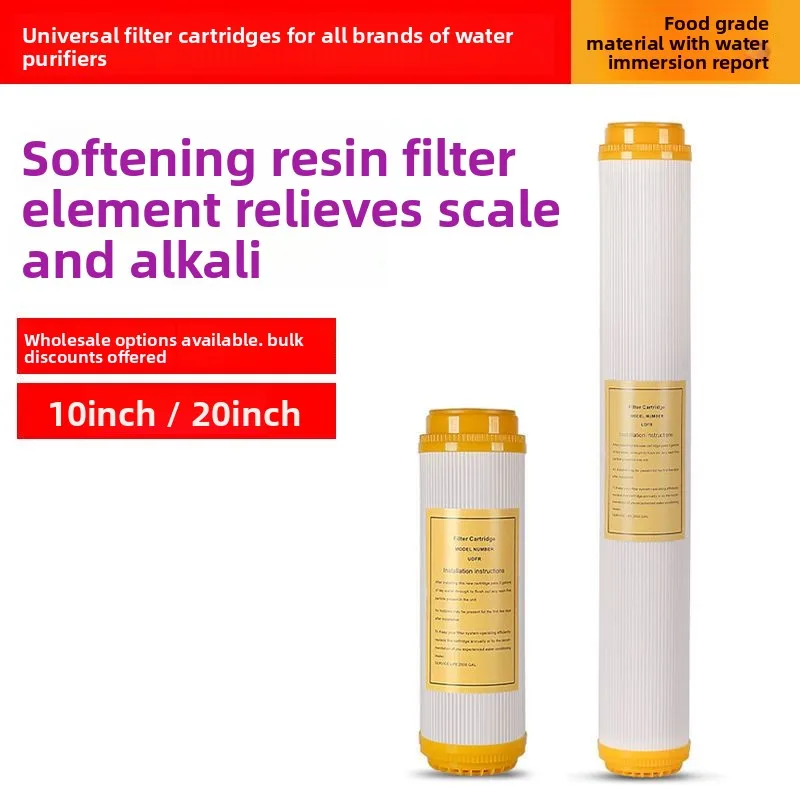 10 20 Inch Ion Exchange Resin Water Softener Filter Cartridge