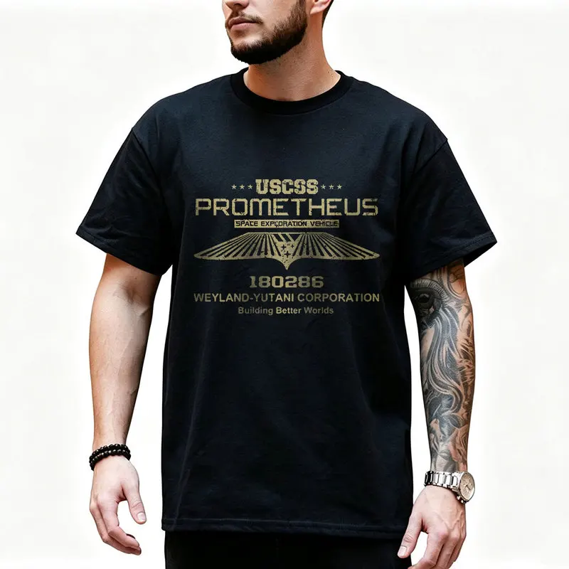 Alien Movie Graphic T‑Shirt Vintage Sci‑Fi Horror Xenomorph Print Tee Unisex Short Sleeve Casual Streetwear Nostromo, USCSS