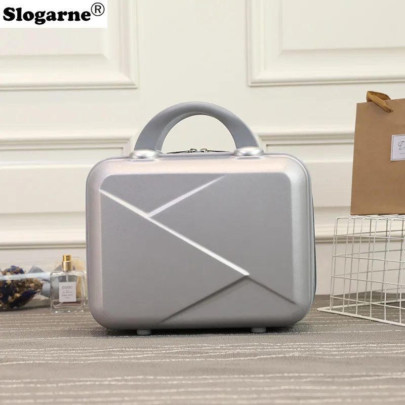 新しい 14 インチ化粧品ボックス女性のファッションスーツケースポータブル収納ボックスユニセックスミニ旅行スーツケースポータブル荷物バッグギフト