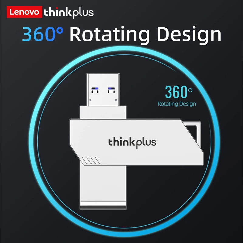 ThinkPlus dla Lenovo USB 3.2 PenDrive 64GB 128GB 256GB Pamięć flash USB 3.2 do telefonu, laptopa lub wersji większej