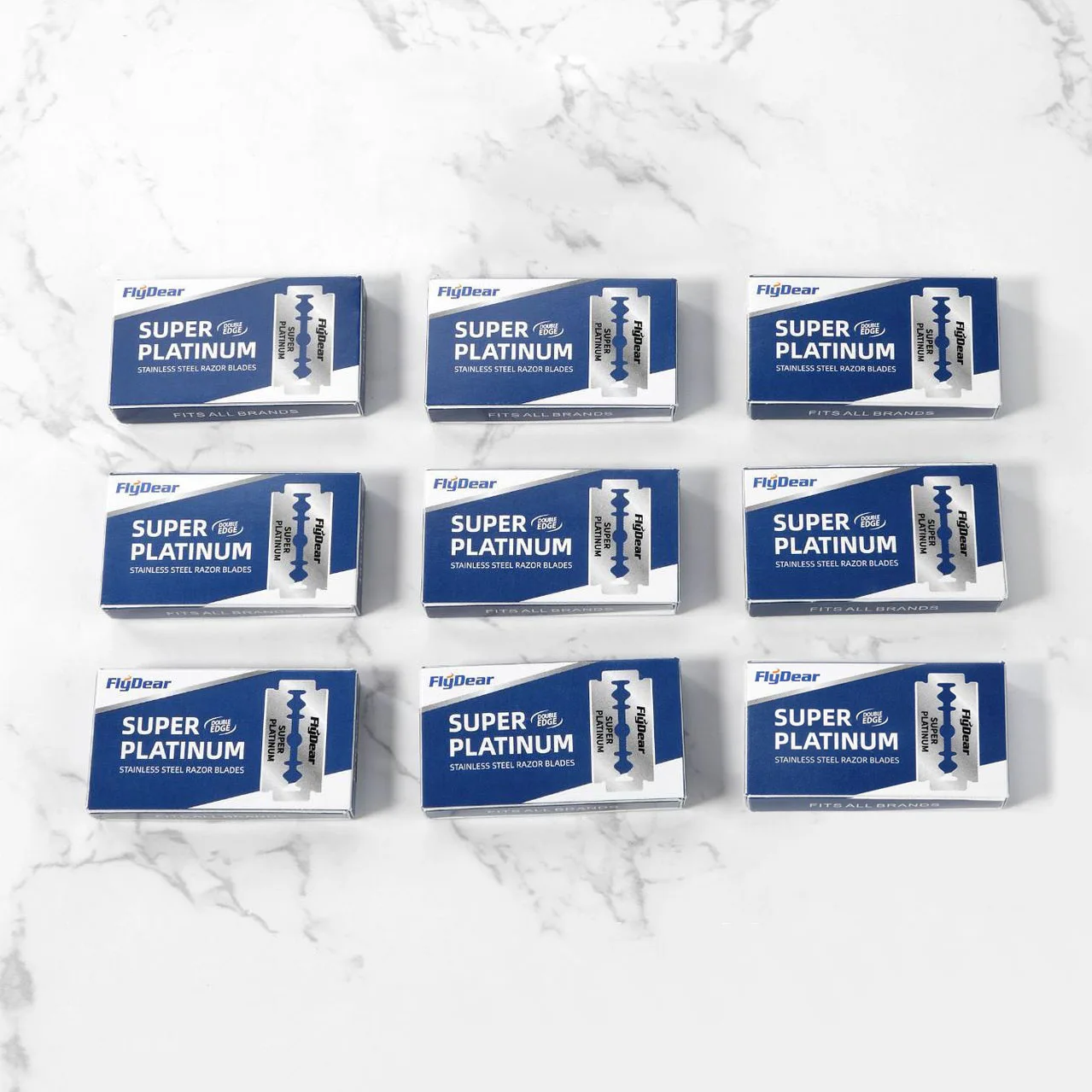 1-6Box Manual Double-Sided Razor Blade-Stainless Steel Old-Fashioned Barber Shop Hairdressing Tools Safety Razor