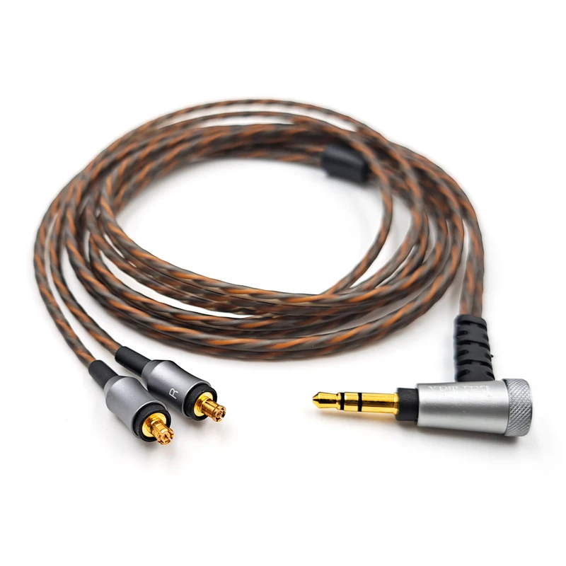 For Audio Technica ATH-CKR90 CKR90IS CKR100 CKR100IS CKS1100 CKS1100IS A2DC Replaceable Silver Plated Headset 3.5mm stereo Cable