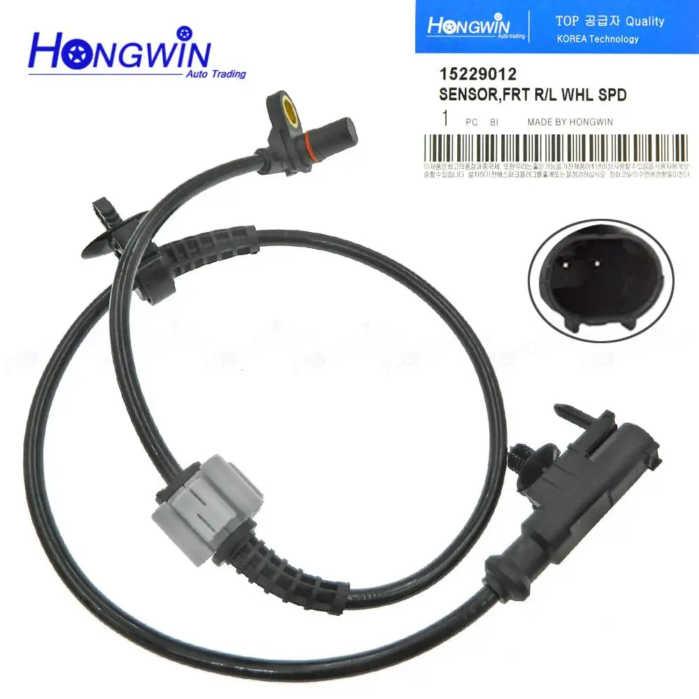 15229012 Front Left&Right New ABS Wheel Speed Sensor For Chevy Silverado 1500 GMC Sierra Yukon Cadillac 07-12 22740468 22870821