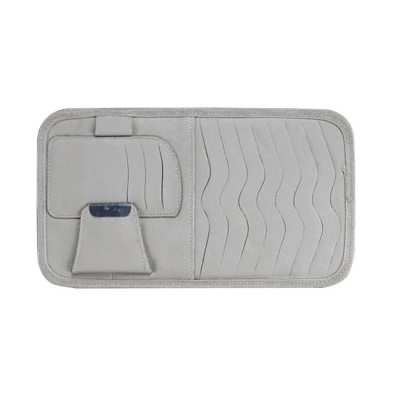 Car Interior Pocket Organize Vehicle Ticket and Small Item Storage Bag Car Sunshade Bag Dropship