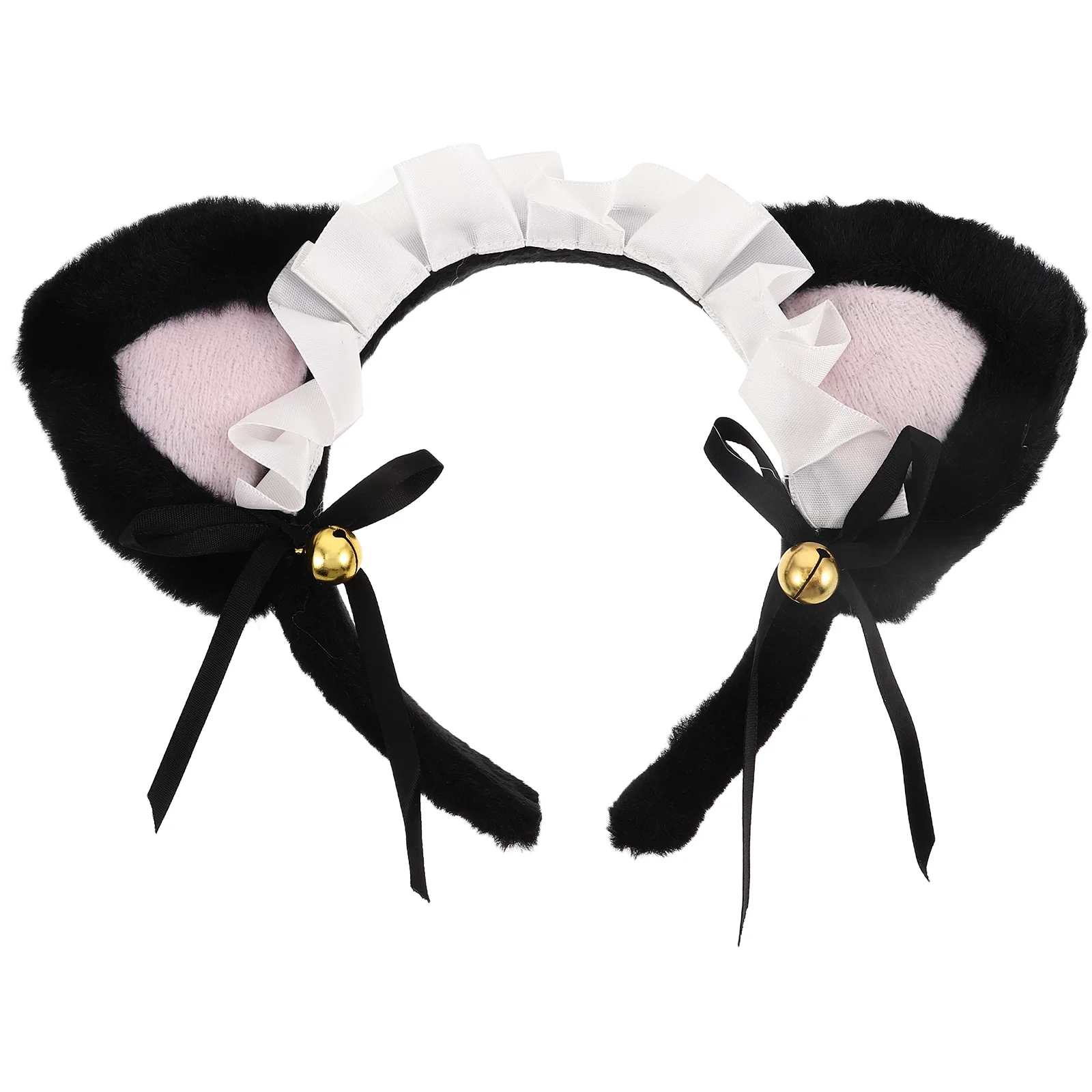 

Lace Cat Ear Headband Costume Headwear Animal Hair Accessories Bowknot Headpiece Ears Cat's Hoop Cosplay