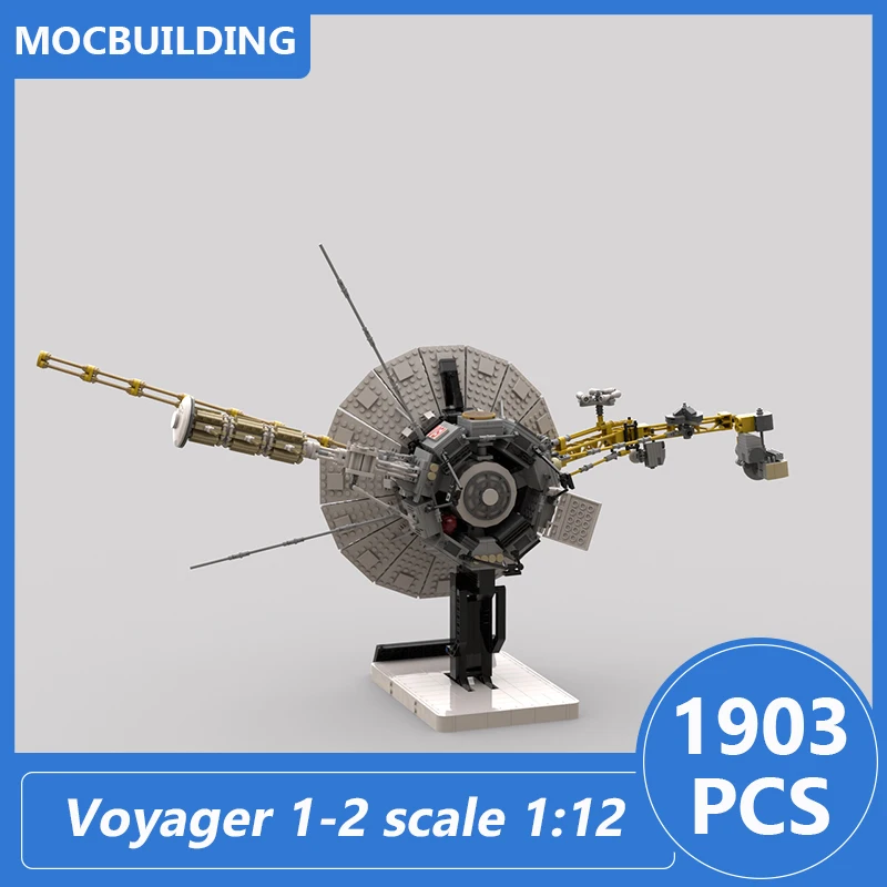 Voyager 1-2 Bilancia 1:12 Modello Moc Building Blocks Fai Da Te Assemblare Mattoni Spazio Educativo Collezione Creativa Giocattoli Regali 1903 PZ