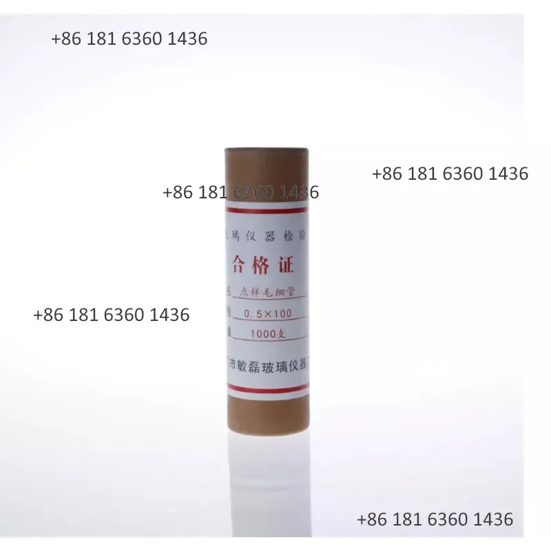 Laboratory Glass Spotting Capillary Melting Point Tubes 100mm Length 0.1 0.3 0.4 0.5 0.9-1.1mm
