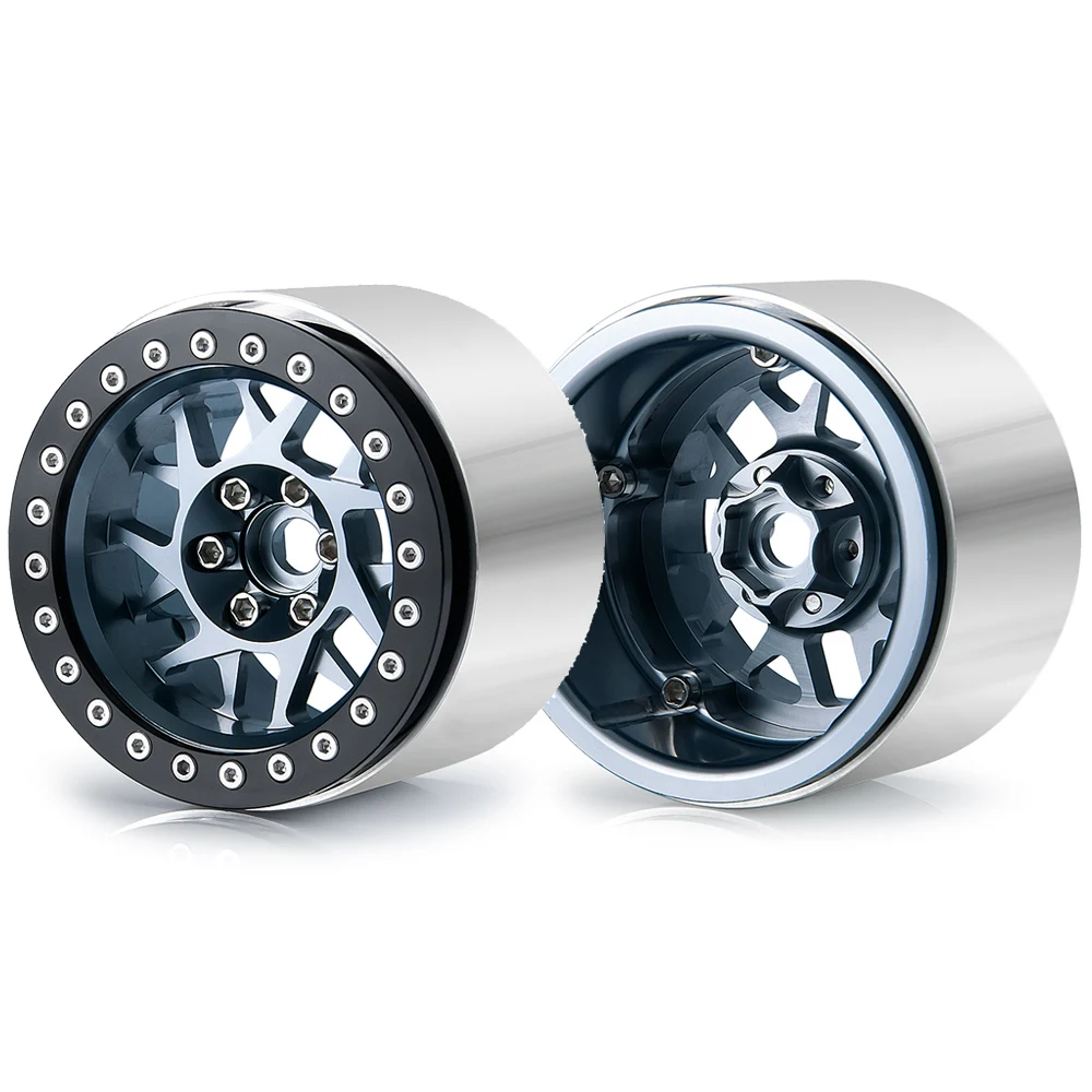 AXSPEED metalu 2.2 cal 45mm poszerzyć Beadlock felgi piasty dla Axial RBX10 AXI03005 Wraith 1/10 gąsienica RC Model ciężarówki części