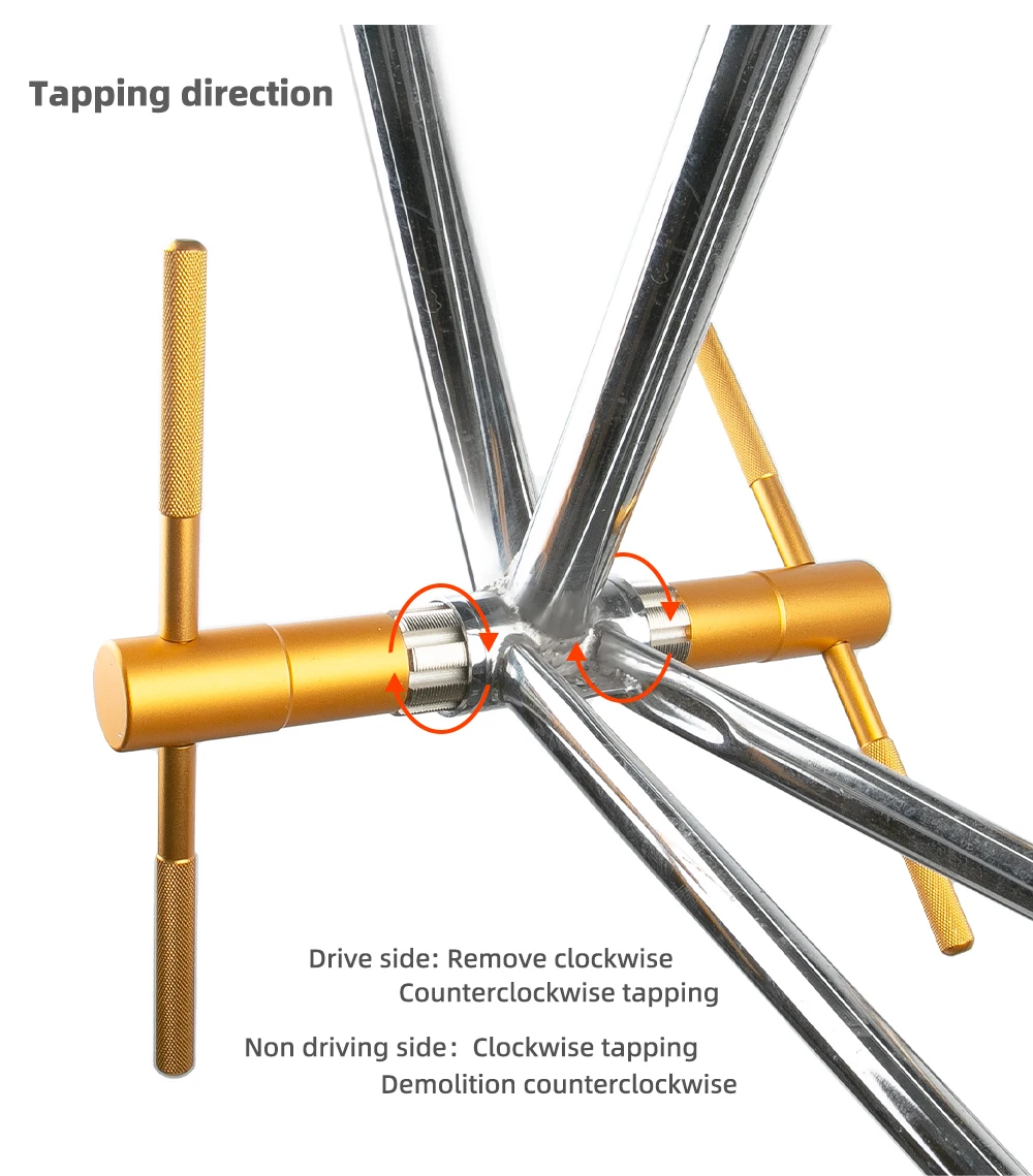 Fahrrad BSA Gewinde Tretlager Gewindeschneiden Hochfestes Stahlwerkzeug BC 1,37x24T Fahrradrahmen Aluminiumlegierung Reparaturwerkzeugsatz – Detail 12
