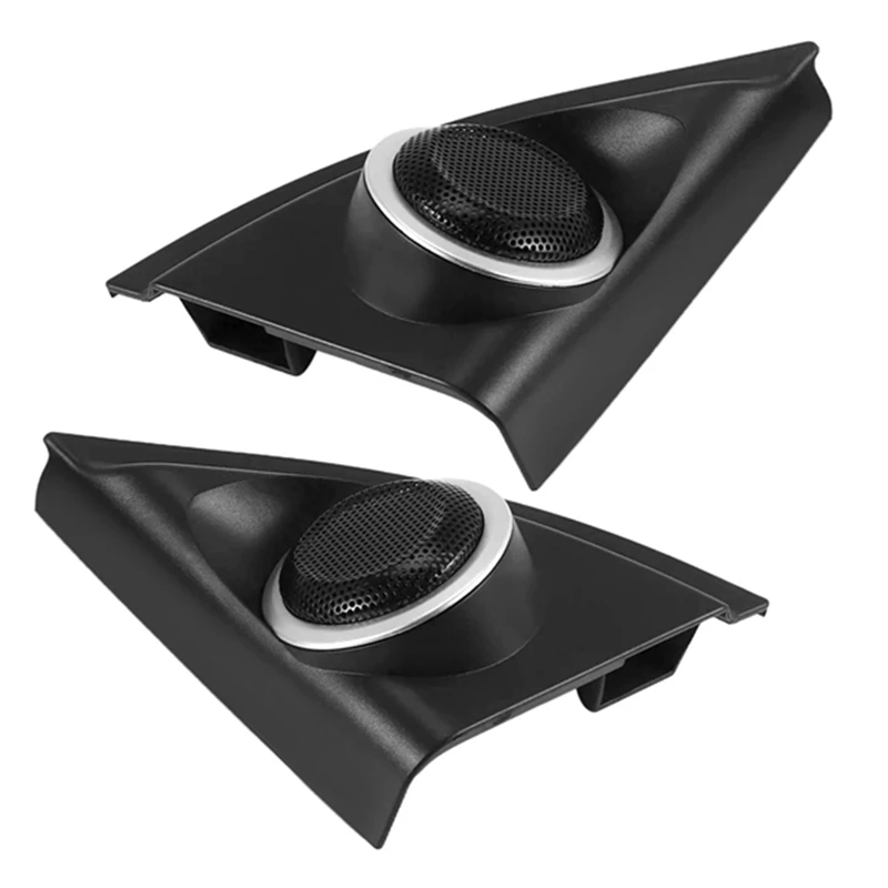 Car Door Panel Audio Horn Cover Tweeter Triple-Cornered Speaker Loudspeaker Cover Trim For Toyota Vios Yaris 2013-2019