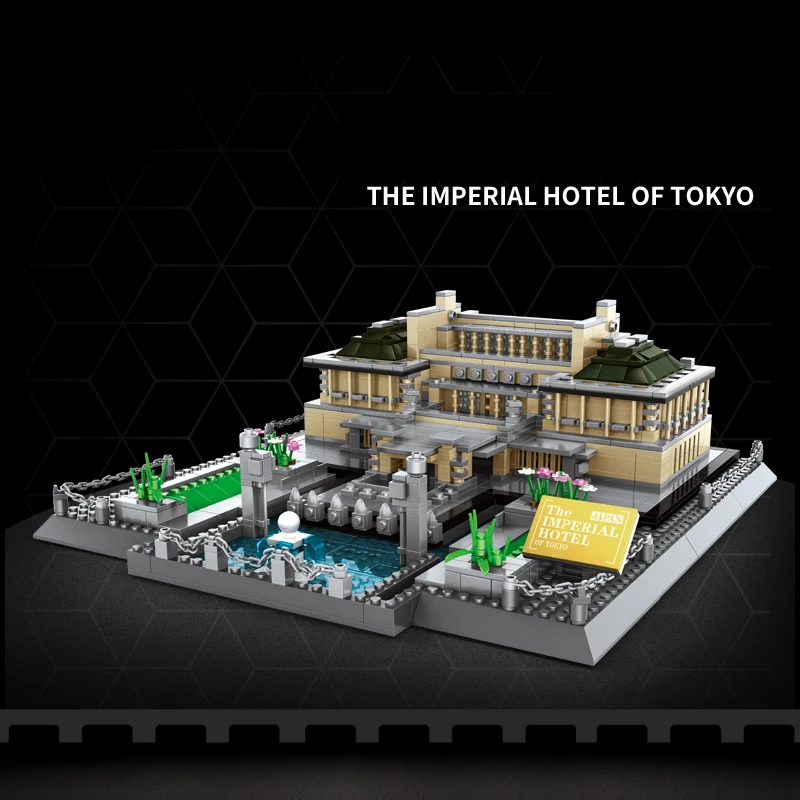 5226 Imperial Hotel-Tokyo Japan 1373pcs ABS Plastic Puzzle Building Block Toys Creative Gifts MOC Bricks Educational Toys Kids