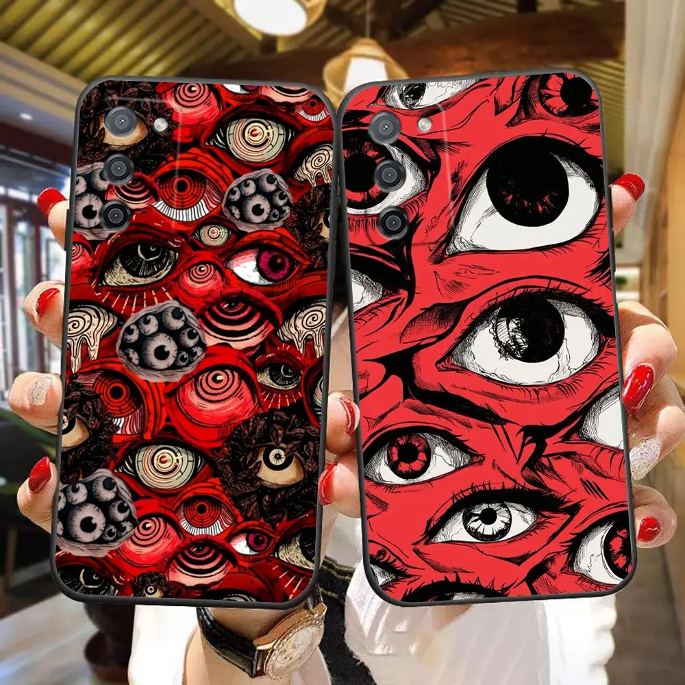 Phone Case For OPPO A5X A6X A5 A6 A17 A16 A38 A53 A54 A55 A57 A58 A60 A74 A78 A92 A93 A94 A98 TPU Cover Eye Of The Terror Demon