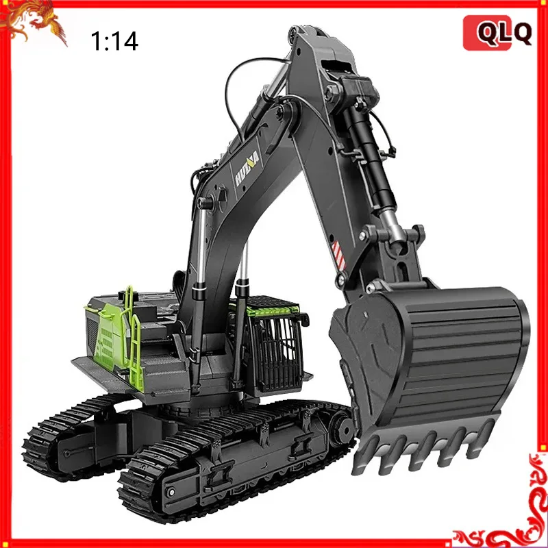 

Huina 593 Screw Drive Infinite Rotation Alloy Excavator 1:14 Engineering Vehicle Commercial Amusement Modified Toy Holiday Gifts