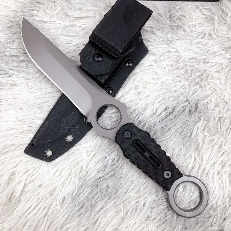 

Тактический охотничий нож с высокой твердостью клинка из стали 8CR13MOV, рукоять G10, ножны из кайдекса, для выживания на природе, полевых условий, кемпинга, EDC-инструмент