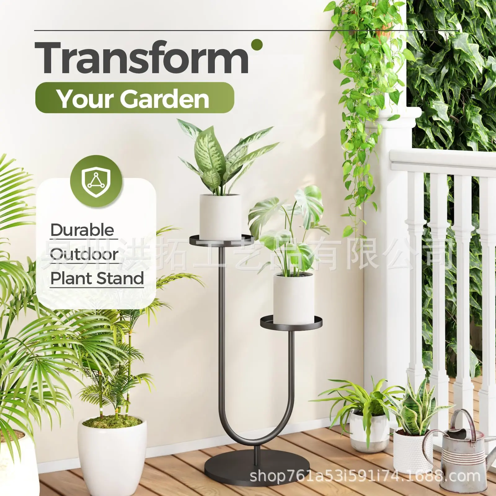 Wrought iron tall indoor and outdoor plantmulti-purpose corner metal plant stand flower pot display stand