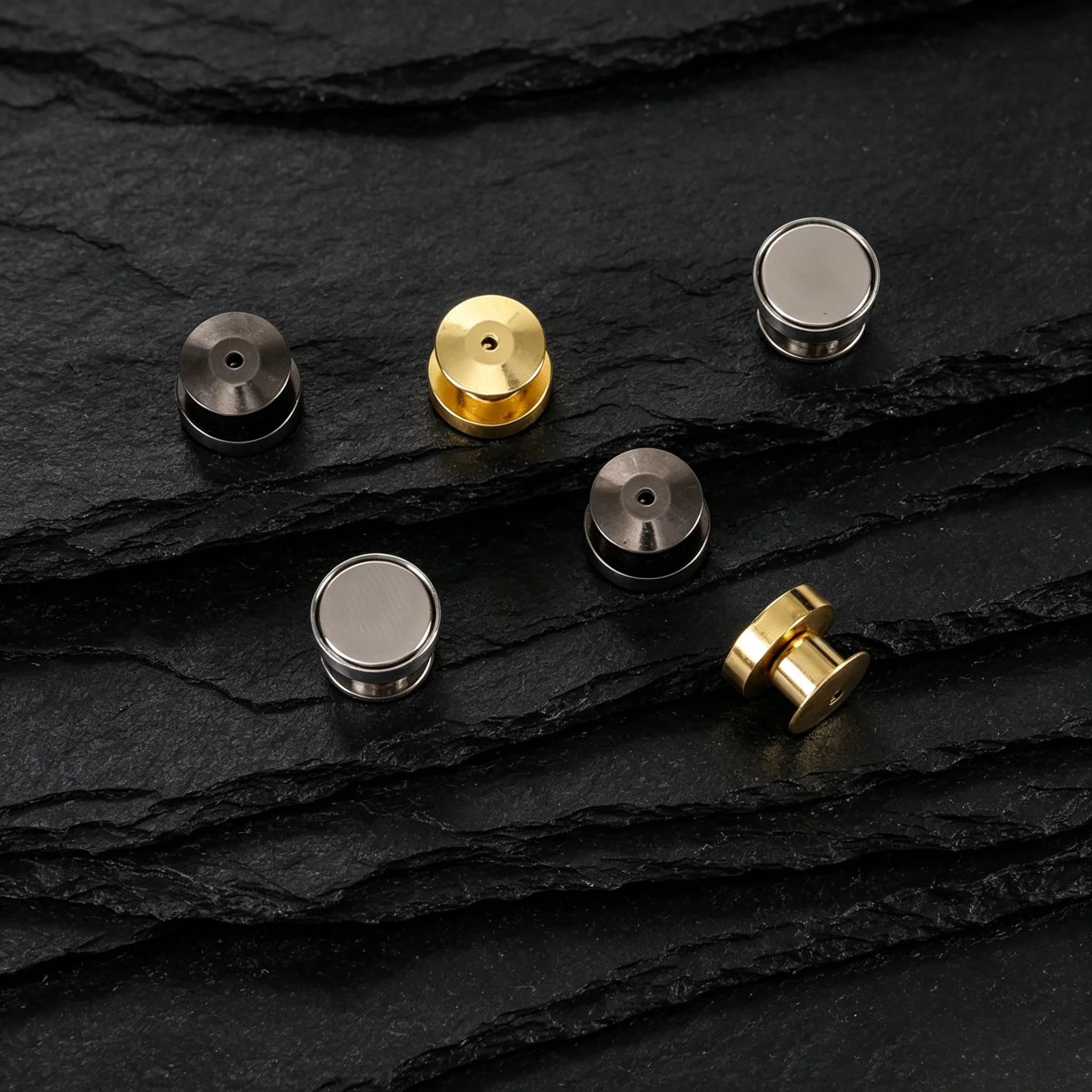 10 Stück/Set Magnetische Verschlüsse und Nicht-Magnetische Anstecknadeln, Metallverschlüsse für DIY Broschen, Abzeichen und Schmuckherstellung – Detail 3