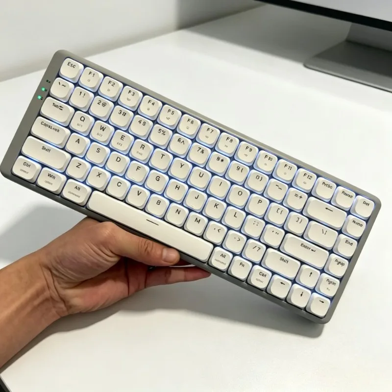 New TL84 Low Profile Mechanical Keyboard Wireless Tri-Mode Hot-swap Portable Office Gaming Keyboard for Laptop Mac Win Ios