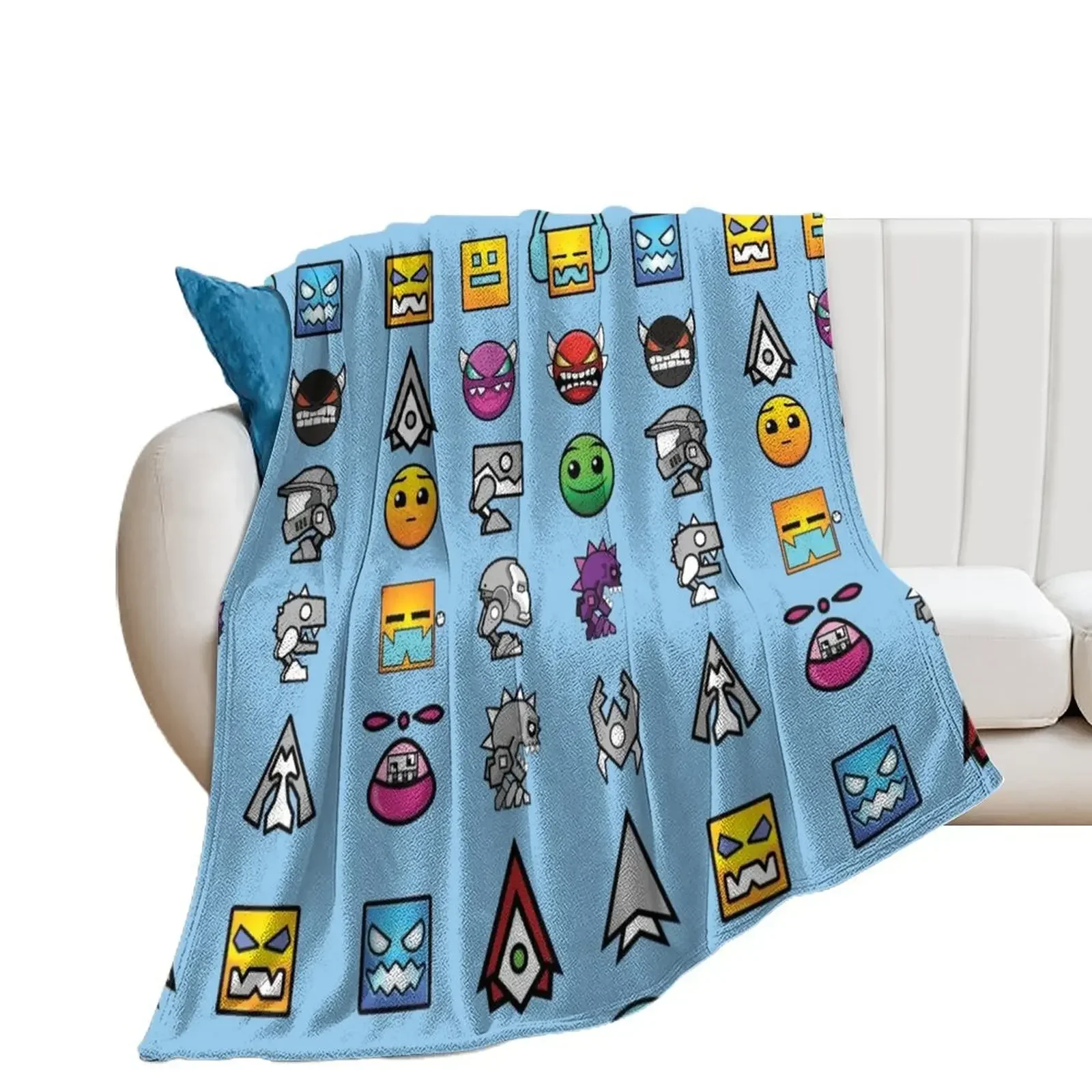 

dash and level up Throw Blanket Bed Fashionable Thins Multi-Purpose Warm Blankets