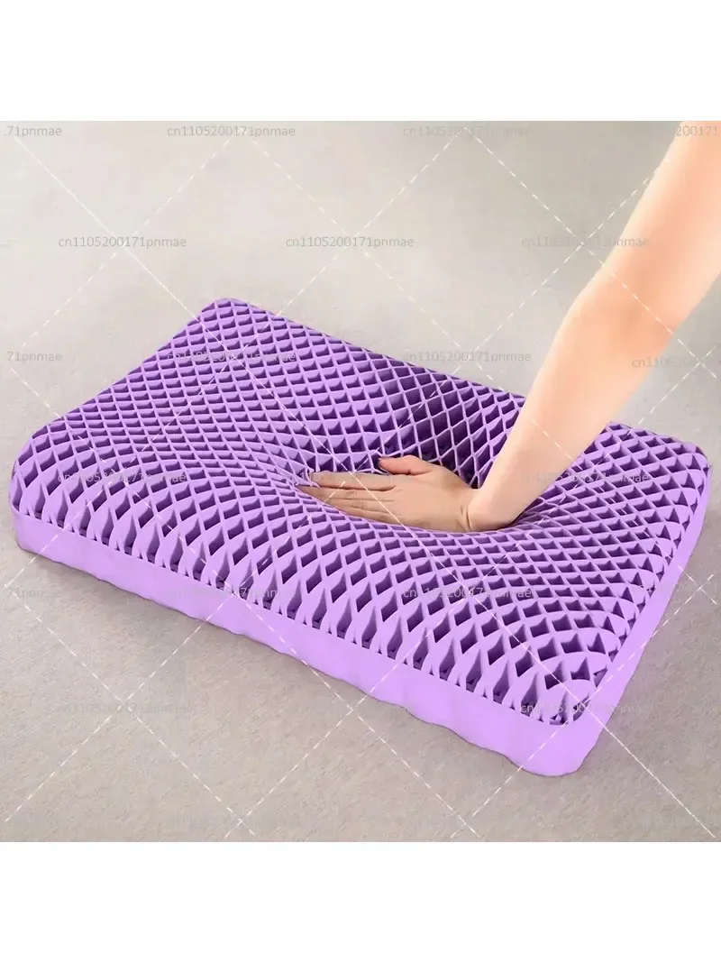 Ergonomic Pillow for Neck Pain Relief Breathable Support Pillow with Adjustable Loft Washable Cover for Side And Back Sleepers