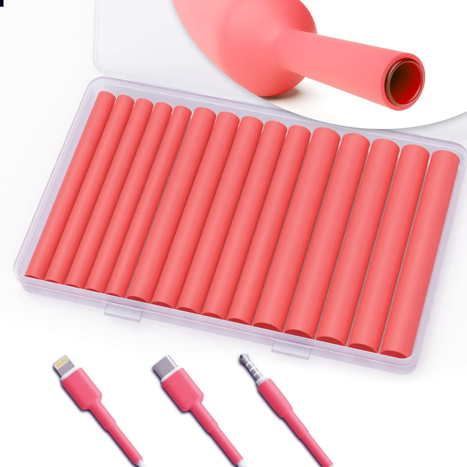 Heat Shrink Tube Wrap 3:1 Ratio Inner Diameter 6.4 mm/ 7.9 mm/ 9.5 mm, Heat Shrink Tubing Kit Sleeving Dedicated to the Repair