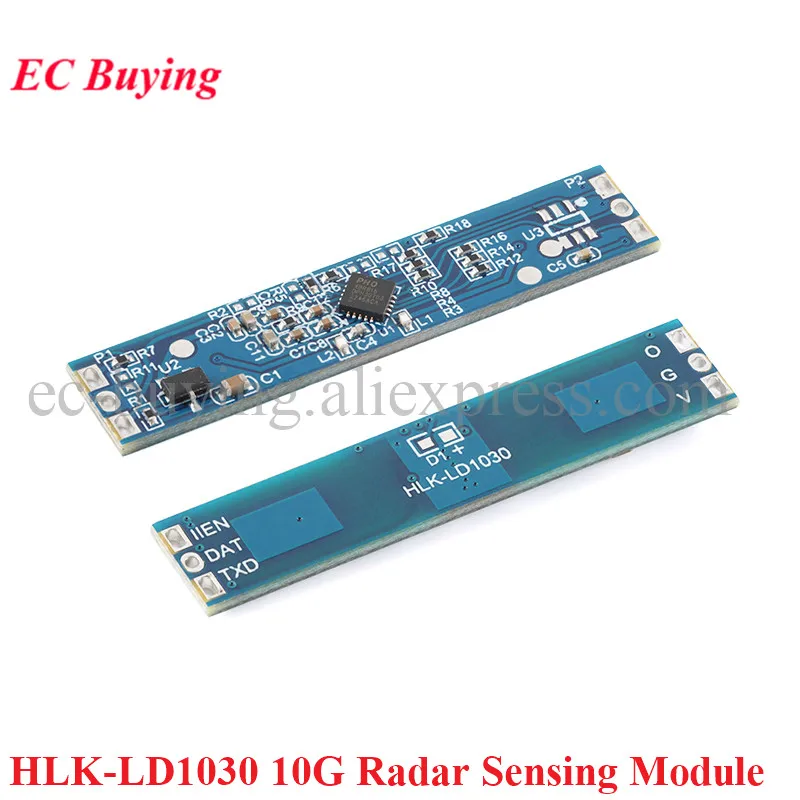 HLK-LD1030 10G Intelligent Human Microwave Induction Radar Module 10.525GHZ Low Power X-band Micro-motion Sensing Switch Sensor