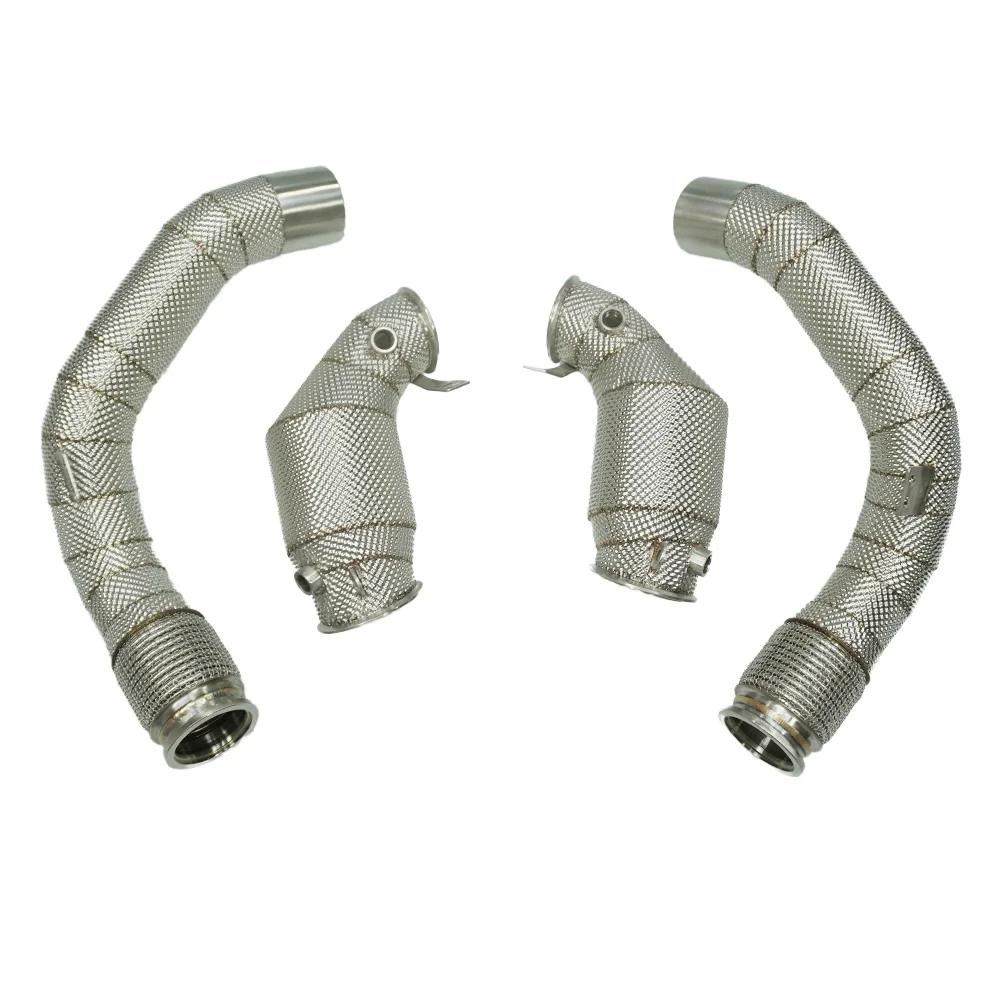 

Для BMW M5 F90 2018-2021 теплозащитный экран выхлопной трубы с нержавеющей сталью 304 S63 4,4T трехходовой каталитический нейтрализатор новый Condit