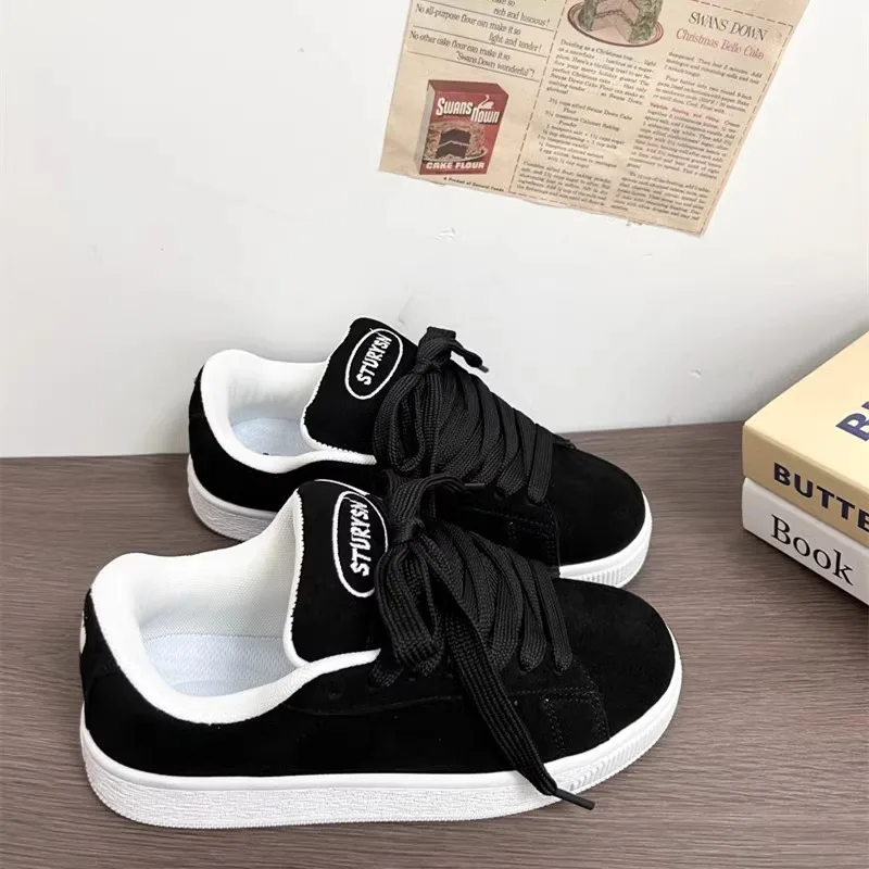 Sizes 35-44 Couple Shoes High Quality Korean Versatile Casual Sneakers Womens Trendy 2026 New Student Sports Shoes Couple Bread image 4