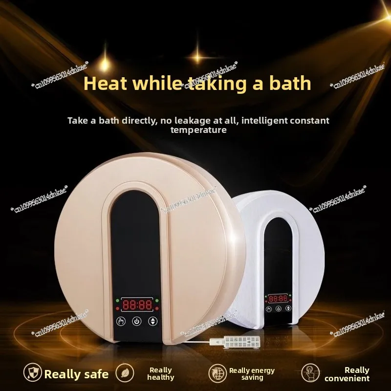 

2000 Watts Magnetic Energy Bath Heater Folding Plastic Bathtub Bathtub Constant Temperature Household Bath Tub Bath Bucket