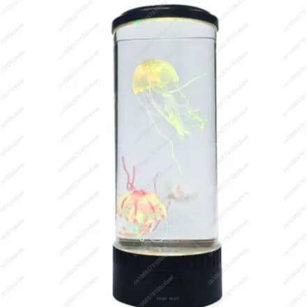 Simulation LED Colorful Medium Jellyfish Light Bedroom Ambient Light USB Plug-in Night Light