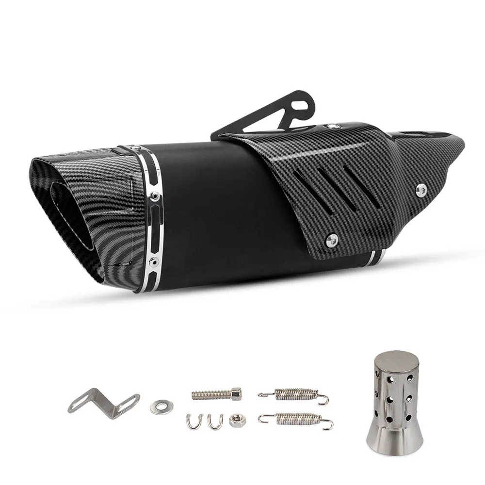 51MM Interface Universal Motorcycle Exhaust Muffler For DUKE 1290 MT09 TMAX560 NSS350 X-ADV750 890ADV R1200RT CSX-R750 R1 Ninja4