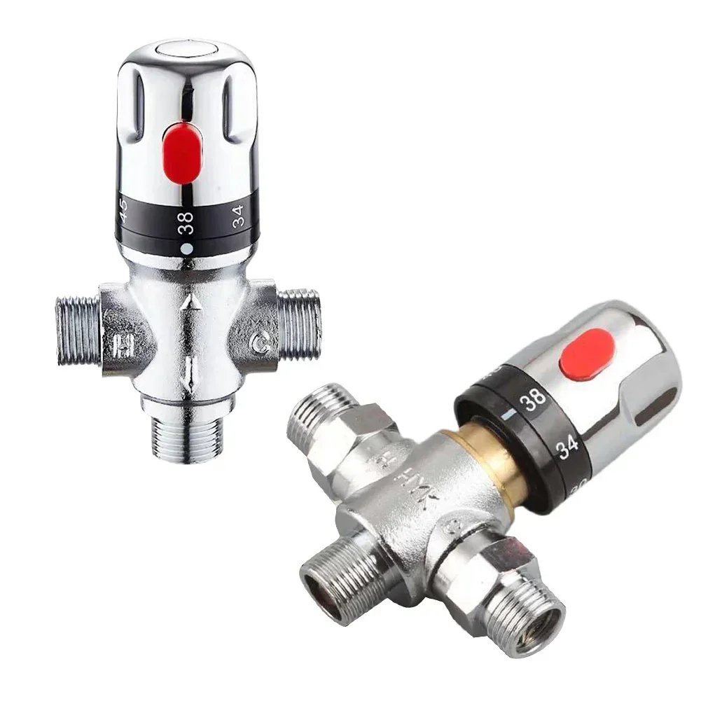 

Brass Automatic Mixing Water Thermostatic Valve Kitchen Basin Faucet Constant Water Temperature Bathroom Shower Faucet Valve