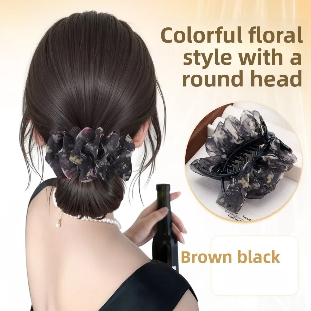 

Новый синтетический пучок для волос, зажим для волос с бантом, лента, пучок, парик, пушистый черный парик, заколка для волос для женщин