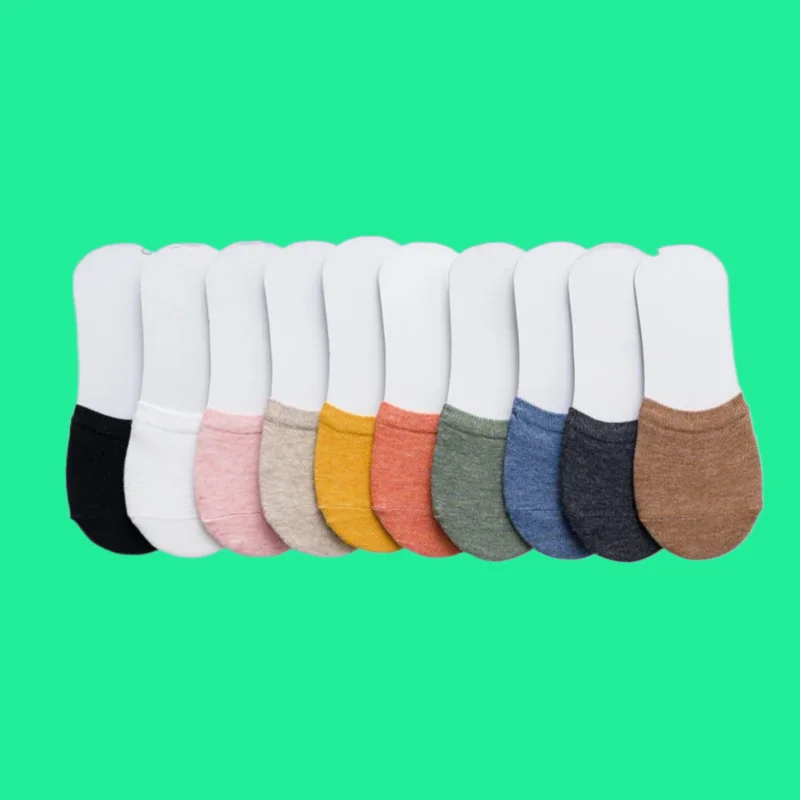 

5/10 Pairs For Women Half Socks For Women Invisible Half-palm Socks Forefoot Socks Summer Thin Socks Sweat-absorbent Boat Socks