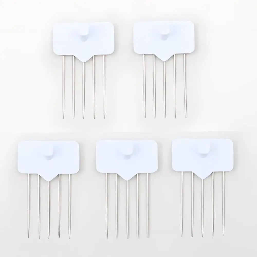 Reusable Multipurpose Wall Hooks 5Pcs Decorative Pin Stick Hooks Office Partition Panel Hanger Home Kitchen