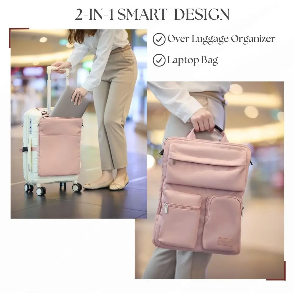 Multi Pockets Luggage Organizer Quick-Access Adjustable Straps Suitcase Storage Bag Shockproof Heavy-Duty Nylon