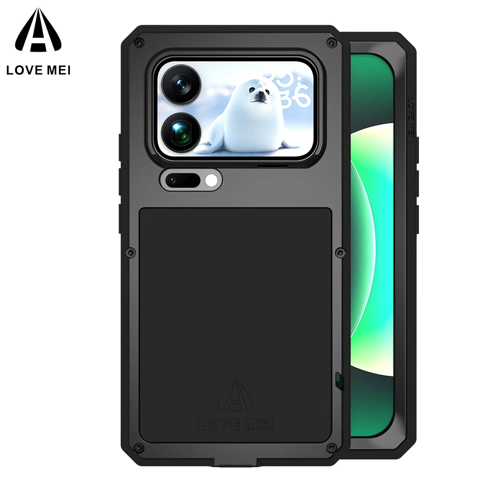 

Оригинальный металлический чехол LOVE MEI для Xiaomi 17 Pro Max, силиконовый противоударный чехол военного класса 17 Pro со встроенной защитой