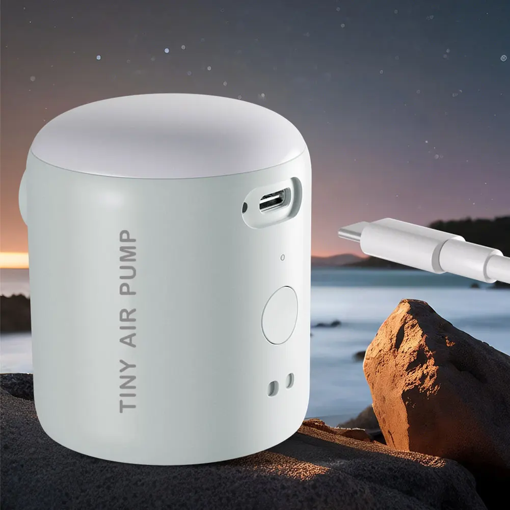 Camping Light Wireless Air Compressor 4000Pa Mini Inflate Deflate Pump 160LM Outdoor Inflator Pump for Inflatable Mats Swim Ring