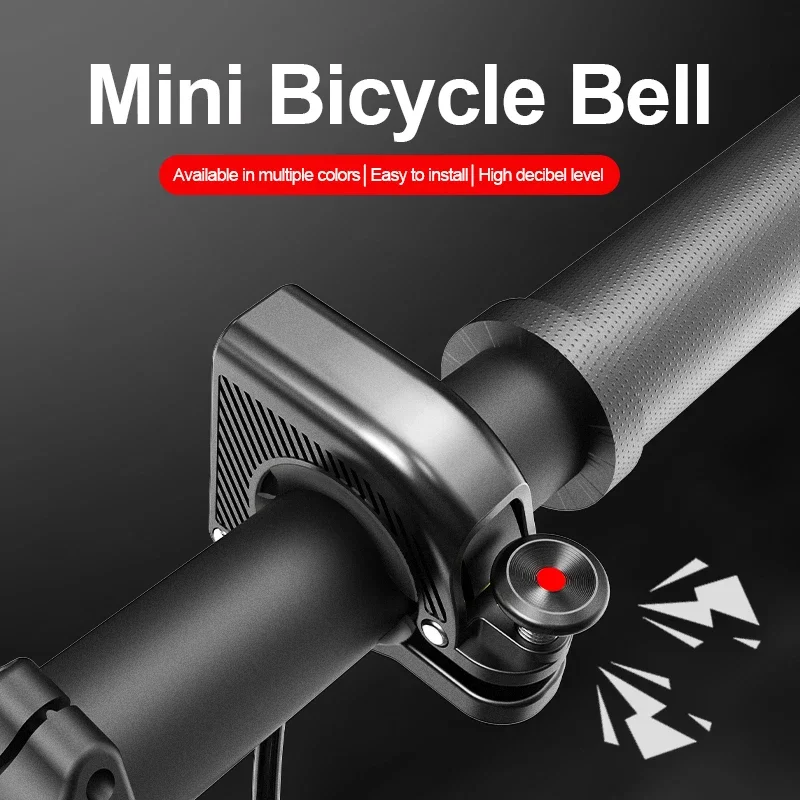 

Aluminum Alloy Hidden Bicycle Bell - Super Loud High Decibel Bike Handlebar Bell for Mountain Road Bike Riding Gear