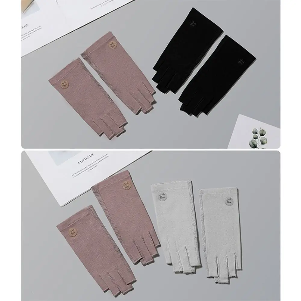 Guantes finos de ciclismo para mujer con pantalla táctil y protección solar - imagen 4